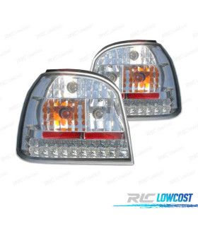 FEUX ARRIÈRE VOLKSWAGEN VW GOLF 3 LED FOND CHROMÉ