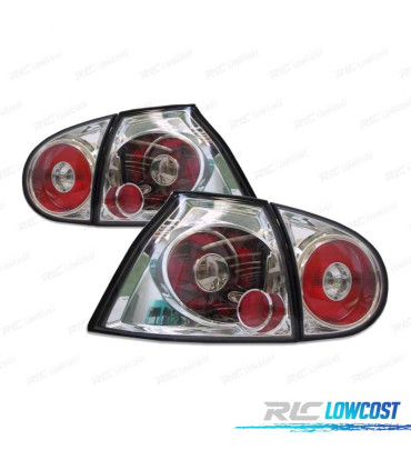 FEUX ARRIÈRE POUR VOLKSWAGEN VW GOLF MK5 03-08 LOOK LEXUS FOND CHROMÉ
