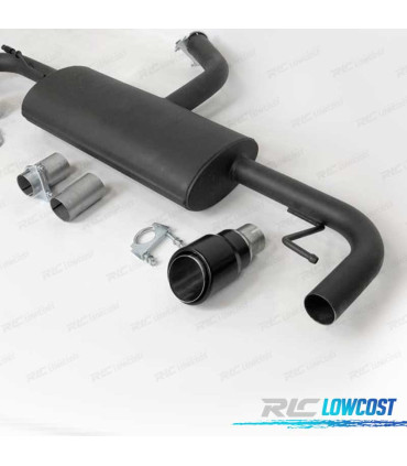 LIGNE D'ÉCHAPPEMENT VOLKSWAGEN VW GOLF 6 LOOK GTI NOIR