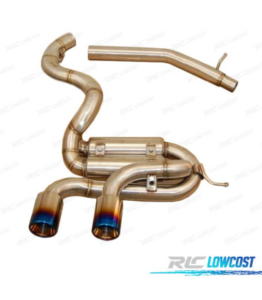 SILENCIEUX D'ÉCHAPPEMENT VOLKSWAGEN VW GOLF 6 R20 BLEU BRÛLÉ