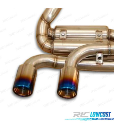 SILENCIEUX D'ÉCHAPPEMENT VOLKSWAGEN VW GOLF 6 R20 BLEU BRÛLÉ