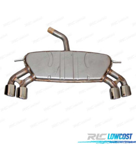 LIGNE D'ÉCHAPPEMENT VOLKSWAGEN VW GOLF 7 LOOK R20 CHROMÉ