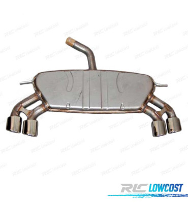 LIGNE D'ÉCHAPPEMENT VOLKSWAGEN VW GOLF 7 LOOK R20 CHROMÉ