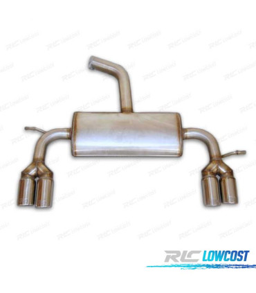 LIGNE D'ÉCHAPPEMENT POUR VOLKSWAGEN VW SCIROCCO 08-13 CHROMÉ