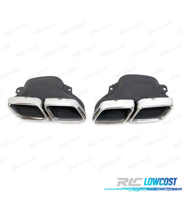 EMBOUTS D´ÉCHAPPEMENT POUR MERCEDES CLASSE GLC X253 15- CHROMÉ