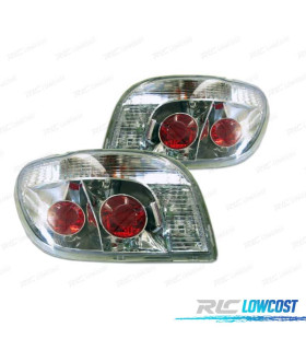 FEUX ARRIÈRE POUR TOYOTA YARIS 95-05  FOND CHROMÉ