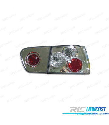 FEUX ARRIÈRE SEAT IBIZA 00-01 LOOK LEXUS FOND CHROMÉ