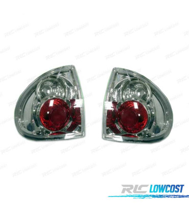 FEUX ARRIÈRE RENAULT LAGUNA 95-01 LOOK LEXUS FOND CHROMÉ