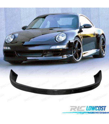 SPOILER LAME PARE-CHOCS AVANT PORSCHE 997 05-08 CARBONE