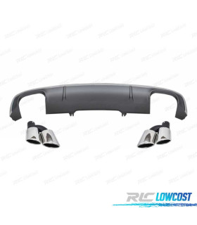 DIFFUSEUR ARRIÈRE AUDI A4 AVANT 2016- S LINE + EMBOUTS D'ÉCHAPPEMENT