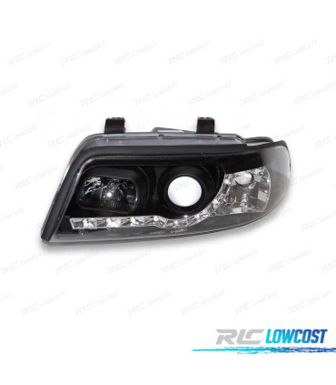 PHARES AUDI A4 99-01 FEUX DE JOUR LED NOIR