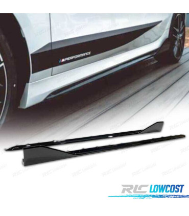 BAS DE CAISSE BMW F40 19- LOOK M PERFORMANCE NOIR BRILLANT