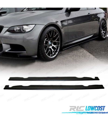 RAJOUTS BAS DE CAISSE BMW E92 E93 06-14 LOOK M3 NOIR BRILLANT
