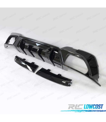 DIFFUSEUR BMW G20 G21 19-22 LOOK COMPETITION NOIR BRILLANT