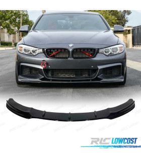 SPOILER LAME DE PARE-CHOCS AVANT BMW F32 13-18 LOOK M NOIR BRILLANT