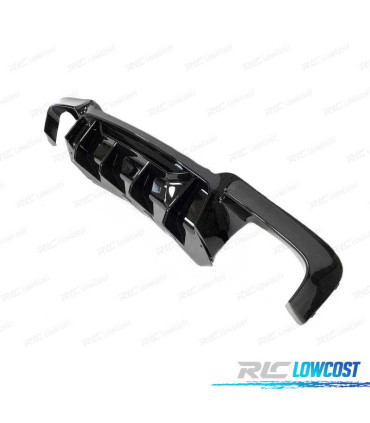 DIFFUSEUR ARRIÈRE BMW F10 F11 LOOK M COMPETITION NOIR BRILLANT