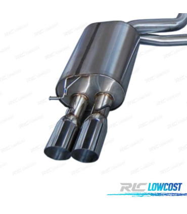 LIGNE D'ÉCHAPPEMENT POUR BMW E60 LOOK M5 POINTE INCLINÉ RONDE