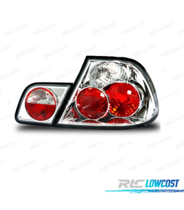 FEUX ARRIÈRE BMW E46 98-01 LED LOOK LEXUS FOND CHROMÉ