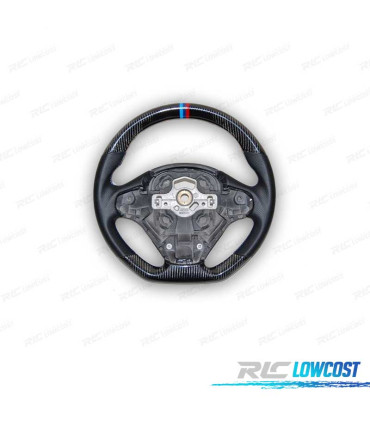 VOLANT BMW F30 F31 F32 F33 F36 11-20 LOOK M CARBONE + NOIR